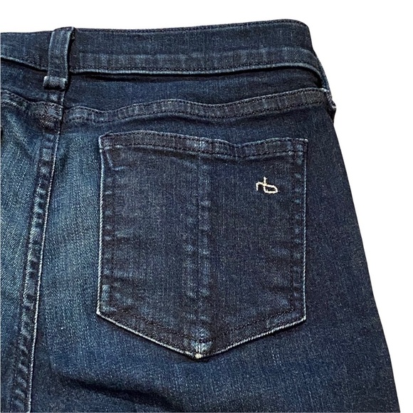 Rag & Bone Olive Harrow Dark Indigo Blue Skinny Jeans Size 26 - Picture 5 of 8